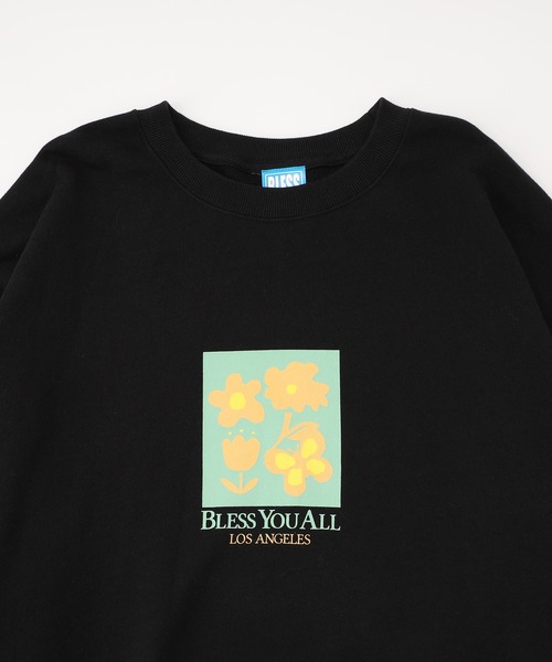 WHO'S WHO gallery(フーズフーギャラリー)の「【BLESS YOU/ブレスユー】フラワーボックスプリントクルースウェット(スウェット・メンズ・アッシュグレー/ブラック/グリーン/イエロー・FREE)」の16枚目の写真