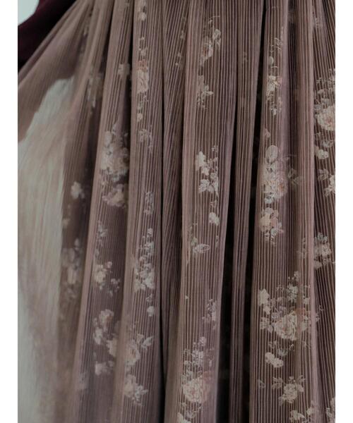 Areeam（アリーム）の「おしとやかな花柄プリーツスカート（スカート・レディース・ブラウン/ブラック・FREE）」の11枚目の写真