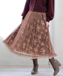 Areeam | おしとやかな花柄プリーツスカート(スカート)