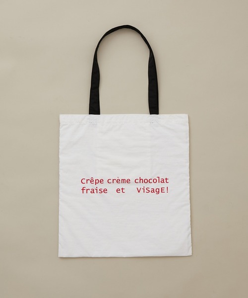 VIS(ビス)の「※販売中止【ViSage】【MARION CREPESコラボ】モチーフエコトートバッグ(トートバッグ・レディース・ブラック/ブラウン/レッド系その他・FREE)」の19枚目の写真