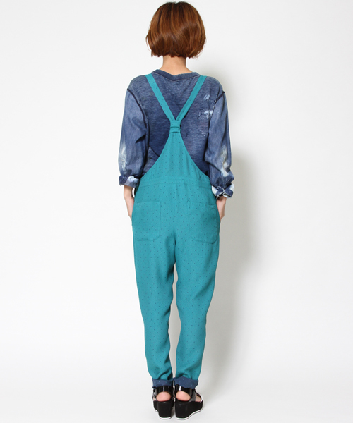 AMERICAN RAG CIE（アメリカンラグシー）の「ドットジャカードサロペット（サロペット/オーバーオール・レディース・ブラック系その他/グリーン系その他・FREE）」の18枚目の写真