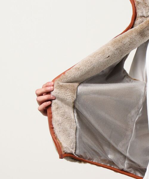 PANDIESTA（パンディエスタ）の「モコモコパンダ フェイクファーベスト(M2)（ベスト・メンズ・ブラック/ベージュ・M/L/XL/XXL）」の5枚目の写真