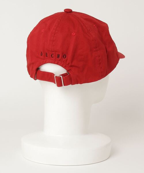 DECHO（デコー）の「DECHO/デコ　ロゴキャップ　LOGO CAP（キャップ・メンズ・レッド・FREE）」の2枚目の写真