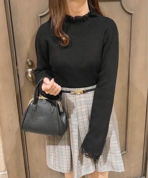 apres jour（アプレジュール）の「リブレースニットインナー【ZOZOTOWN限定アイテム】（Tシャツ/カットソー・レディース・アイボリー/ダークブラウン/ブラック・フリー/X-LARGE）」の13枚目の写真