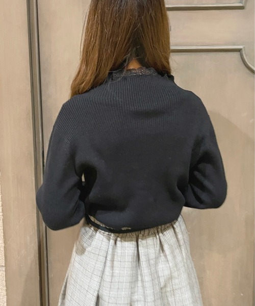 apres jour（アプレジュール）の「リブレースニットインナー【ZOZOTOWN限定アイテム】（Tシャツ/カットソー・レディース・アイボリー/ダークブラウン/ブラック・フリー/X-LARGE）」の18枚目の写真