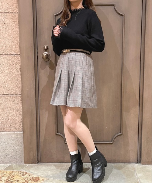 apres jour（アプレジュール）の「リブレースニットインナー【ZOZOTOWN限定アイテム】（Tシャツ/カットソー・レディース・アイボリー/ダークブラウン/ブラック・フリー/X-LARGE）」の19枚目の写真