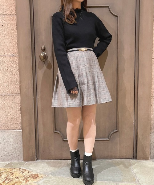 apres jour（アプレジュール）の「リブレースニットインナー【ZOZOTOWN限定アイテム】（Tシャツ/カットソー・レディース・アイボリー/ダークブラウン/ブラック・フリー/X-LARGE）」の20枚目の写真