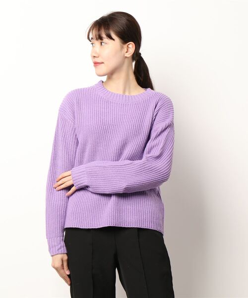 made in KOFU ミドルゲージ和紙ニットPO STATE OF MIND（ステートオブマインド）｜layered knit po
