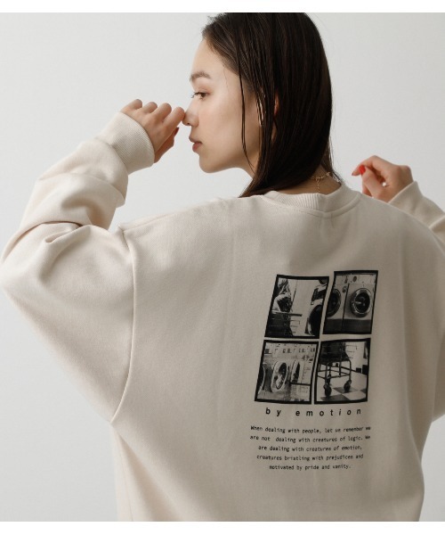 セール Laundry Back Photo Sweat ランドリーバックフォトスウェット Tシャツ カットソー Azul By Moussy アズールバイマウジー のファッション通販 Zozotown