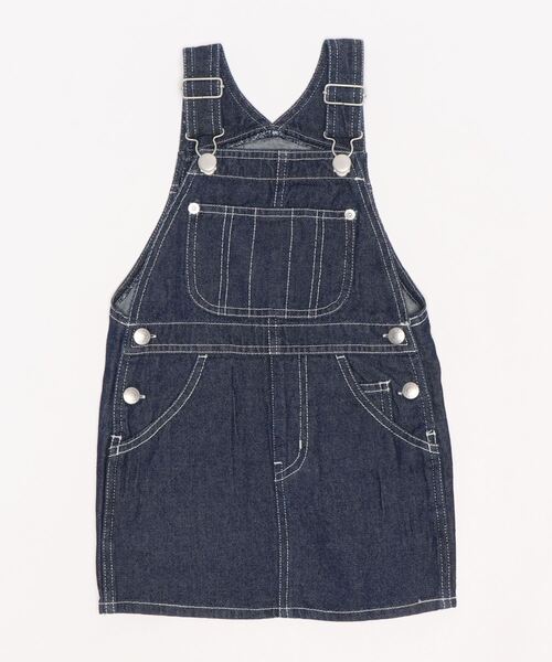 X-girl Stages（エックスガールステージス）の「ジャンバースカート（ジャンパースカート・キッズ・ベージュ/ネイビー・110cm/100cm/90cm/120cm/130cm/140cm）」の8枚目の写真