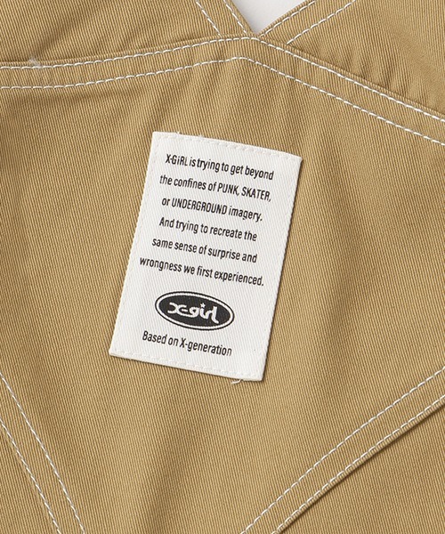 X-girl Stages（エックスガールステージス）の「ジャンバースカート（ジャンパースカート・キッズ・ベージュ/ネイビー・110cm/100cm/90cm/120cm/130cm/140cm）」の15枚目の写真