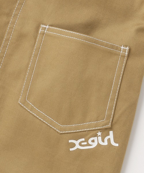 X-girl Stages（エックスガールステージス）の「ジャンバースカート（ジャンパースカート・キッズ・ベージュ/ネイビー・110cm/100cm/90cm/120cm/130cm/140cm）」の16枚目の写真
