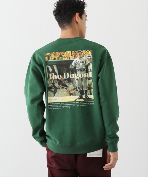 B.C STOCK(ベーセーストック)の「WC*SEPS Dugout P/O(スウェット・メンズ・ライトグレー/グリーン・MEDIUM/LARGE)」の22枚目の写真