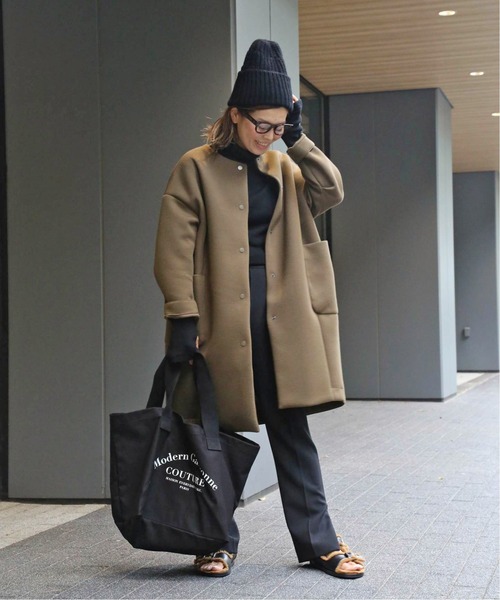Deuxieme Classe◆21AW/ribタートル/ウール/ネイビー/21070520705030// Deuxieme Classe（ドゥーズィエムクラス）の「*rib タートル（T