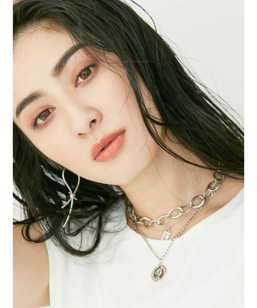 EVRIS(エヴリス)の「オーバーラップコインチェーンネックレス(ネックレス・レディース・シルバー/ゴールド・FREE)」の9枚目の写真