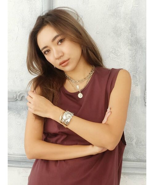 EVRIS(エヴリス)の「オーバーラップコインチェーンネックレス(ネックレス・レディース・シルバー/ゴールド・FREE)」の10枚目の写真