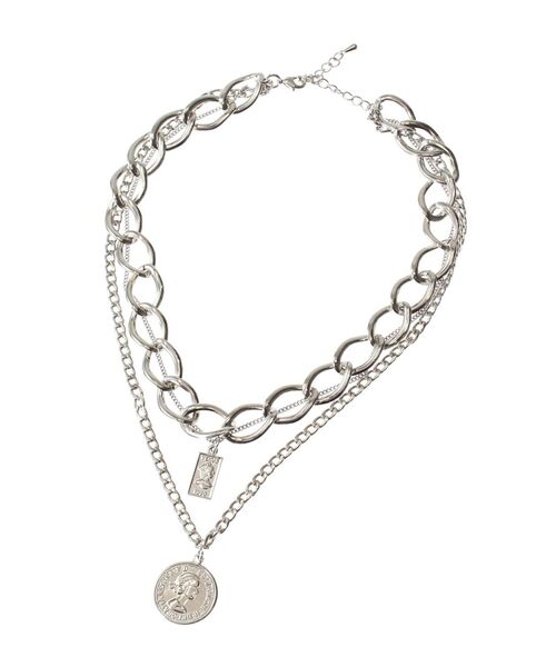 EVRIS(エヴリス)の「オーバーラップコインチェーンネックレス(ネックレス・レディース・シルバー/ゴールド・FREE)」の13枚目の写真