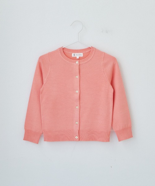 ROPE' PICNIC(ロペピクニック)の「【KIDS】リンクコーデ/天竺クルーネックニットカーディガン(カーディガン/ボレロ・キッズ・オフホワイト/オレンジ系その他/イエロー・110/120/130/140/150)」の3枚目の写真