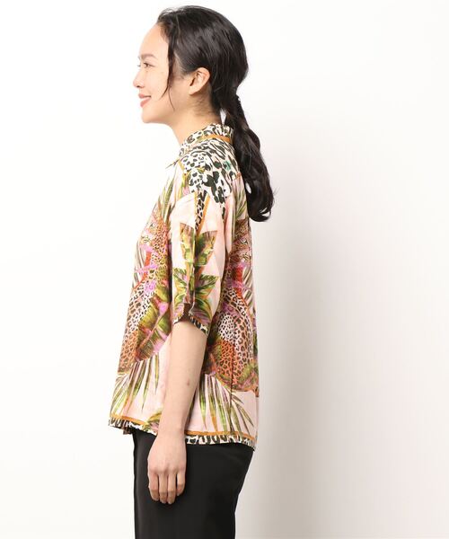 Desigual(デシグアル)の「レオパード シャツ(シャツ/ブラウス・レディース・オレンジ・M/XL/S/XS/L)」の2枚目の写真