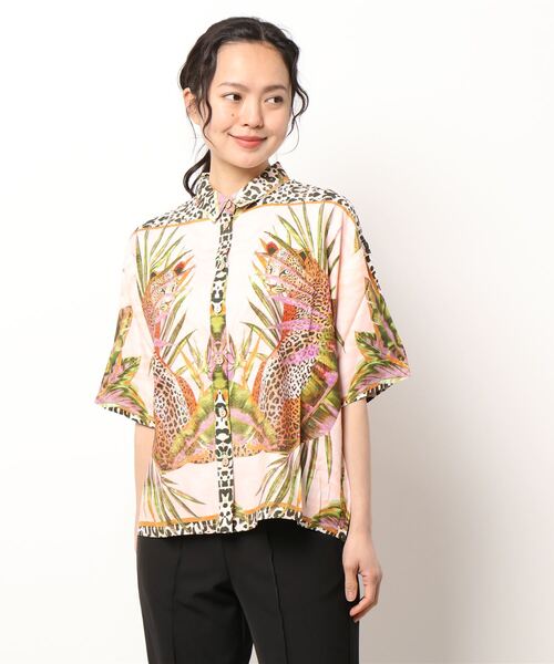 Desigual(デシグアル)の「レオパード シャツ(シャツ/ブラウス・レディース・オレンジ・M/XL/S/XS/L)」の4枚目の写真