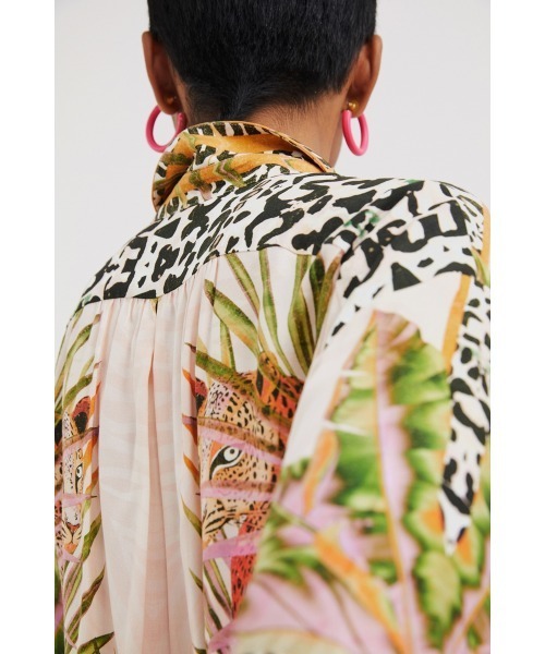 Desigual(デシグアル)の「レオパード シャツ(シャツ/ブラウス・レディース・オレンジ・M/XL/S/XS/L)」の6枚目の写真