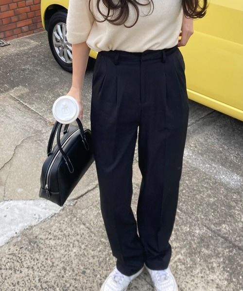 LAUIR（ラウアー）の「センタープレスタックスラックス（スラックス・レディース・ブラック/ベージュ/グリーン系その他/ブルー/ピンク/イエロー/ブラウン/モカ/グレー/キャメル・MEDIUM/LARGE/X-LARGE）」の20枚目の写真