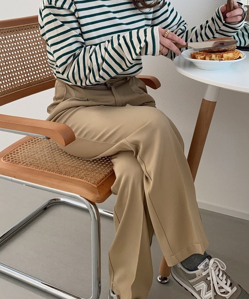 LAUIR（ラウアー）の「センタープレスタックスラックス（スラックス・レディース・ブラック/ベージュ/グリーン系その他/ブルー/ピンク/イエロー/ブラウン/モカ/グレー/キャメル・MEDIUM/LARGE/X-LARGE）」の17枚目の写真