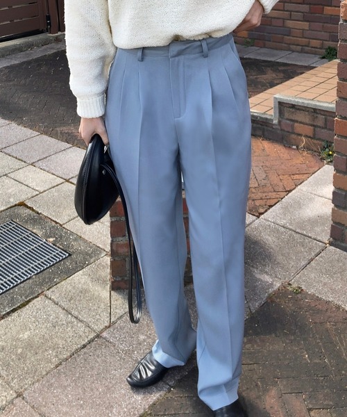 LAUIR（ラウアー）の「センタープレスタックスラックス（スラックス・レディース・ブラック/ベージュ/グリーン系その他/ブルー/ピンク/イエロー/ブラウン/モカ/グレー/キャメル・MEDIUM/LARGE/X-LARGE）」の21枚目の写真