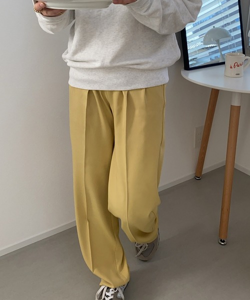 LAUIR（ラウアー）の「センタープレスタックスラックス（スラックス・レディース・ブラック/ベージュ/グリーン系その他/ブルー/ピンク/イエロー/ブラウン/モカ/グレー/キャメル・MEDIUM/LARGE/X-LARGE）」の16枚目の写真