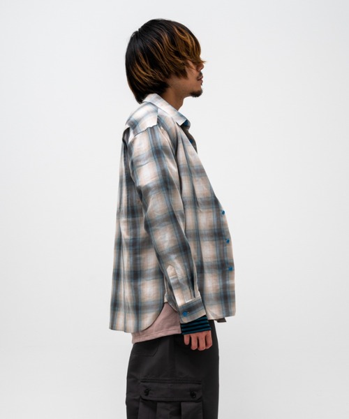 EFFECTEN(エフェクテン)の「【effecten/エフェクテン】two-faced basic shirts(シャツ/ブラウス・メンズ・ブルー/アイボリー・FREE)」の3枚目の写真