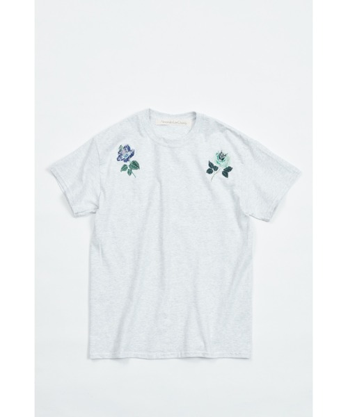 AlexanderLeeChang(アレキサンダーリーチャン)の「AlexanderLeeChang/アレキサンダーリーチャン SO STITCH T フラワー Tシャツ(Tシャツ/カットソー・メンズ・アッシュグレー/ブラック/サンドベージュ・2/4/3)」の9枚目の写真