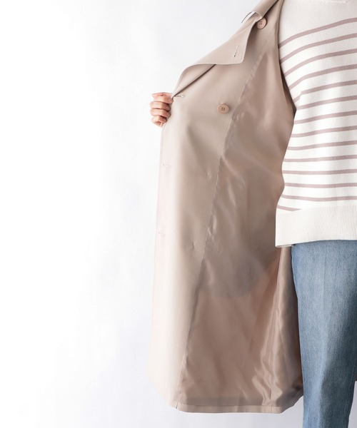 GLOBAL WORK(グローバルワーク)の「エアかる撥水トレンチコート/259304(トレンチコート・レディース・ベージュ/ライトグリーン/グレー系その他/ブラウン系その他4・SMALL/MEDIUM/LARGE)」の17枚目の写真