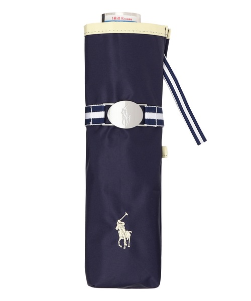【ミニバック付】Polo Ralph Lauren 晴雨兼用折りたたみ傘 POLO RALPH LAUREN 折りたたみ傘 「WEB限定」遮光100% 晴雨兼用
