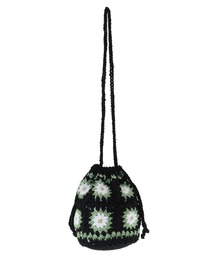 Candy Stripper | FLOWER CROCHET DRAWSTRING バッグ(ショルダーバッグ)
