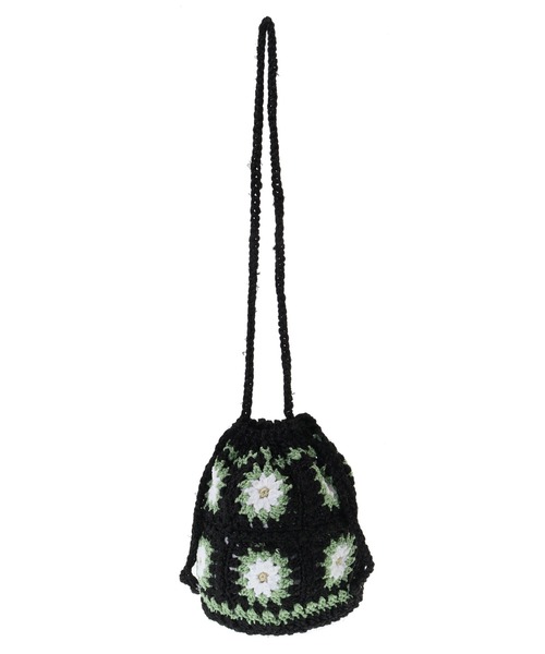 Candy Stripper（キャンディストリッパー）の「FLOWER CROCHET DRAWSTRING バッグ（ショルダーバッグ・レディース・ライトブルー/ブラック・FREE）」の15枚目の写真