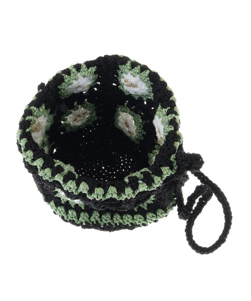 Candy Stripper（キャンディストリッパー）の「FLOWER CROCHET DRAWSTRING バッグ（ショルダーバッグ・レディース・ライトブルー/ブラック・FREE）」の19枚目の写真