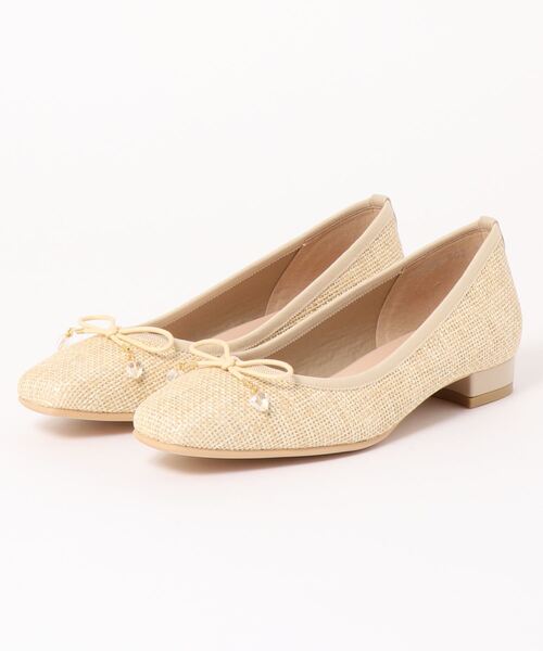 Bridget Birkin（ブリジットバーキン）の「【Bridget Birkin】ラフィアリボンパンプス(521055)（パンプス・レディース・カーキ/ベージュ/ピンク/マルチ/グレー・24/23/22.5/23.5/24.5）」の9枚目の写真