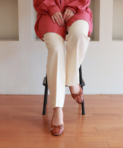 Bridget Birkin（ブリジットバーキン）の「【Bridget Birkin】ラフィアリボンパンプス(521055)（パンプス・レディース・カーキ/ベージュ/ピンク/マルチ/グレー・24/23/22.5/23.5/24.5）」の7枚目の写真