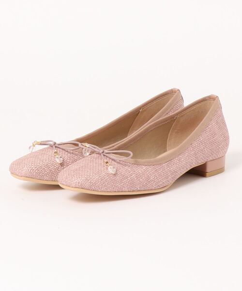 Bridget Birkin（ブリジットバーキン）の「【Bridget Birkin】ラフィアリボンパンプス(521055)（パンプス・レディース・カーキ/ベージュ/ピンク/マルチ/グレー・24/23/22.5/23.5/24.5）」の11枚目の写真