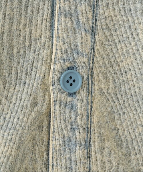 DOUBLE NAME（ダブルネーム）の「加工ロゴプリントクロップド丈プルオーバー（スウェット・レディース・キナリ/スミクロ/サックスブルー/グリーン・FREE）」の12枚目の写真