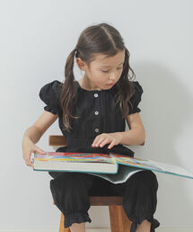 B:MING by BEAMS | B:MING by BEAMS / パフスリーブ オールインワン（100~140cm）(サロペット/オーバーオール)