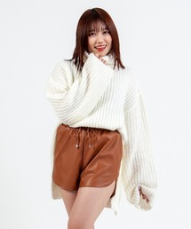 mimonal（ミモナル）の「フェイクレザーショートパンツ（その他パンツ）」