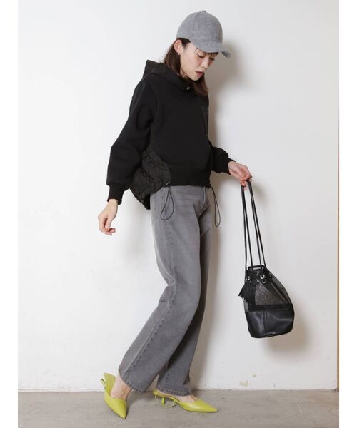 COTORICA（コトリカ）の「キルティング切替パーカー【セットアップ対応】（パーカー・レディース・ブラック/オフホワイト/カーキ・MEDIUM/SMALL）」の21枚目の写真