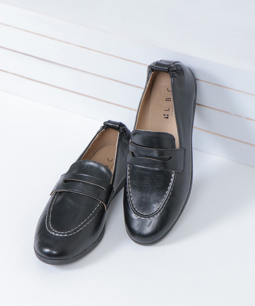 LBC（エルビーシー）の「ギャザーコインローファー（ローファー・レディース・ブラック/ミント/ライトブラウン・L/M）」の2枚目の写真