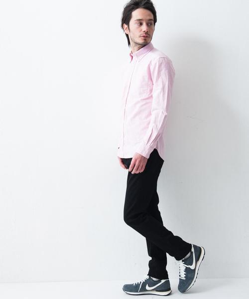 green label relaxing（グリーンレーベルリラクシング）の「◎40//OX GIZA BD-N シャツ◆（シャツ/ブラウス・メンズ・ライトグレー/ライトピンク/コバルトブルー/ホワイト/イエロー・SMALL/MEDIUM/X-LARGE/LARGE/X-SMALL）」の6枚目の写真