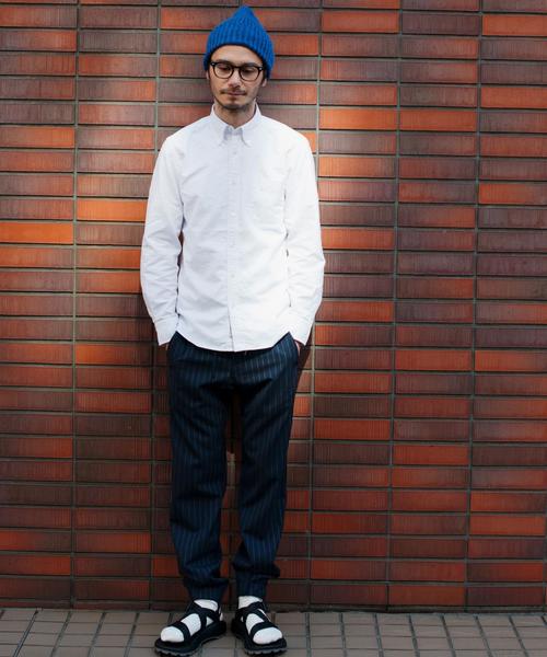 green label relaxing（グリーンレーベルリラクシング）の「◎40//OX GIZA BD-N シャツ◆（シャツ/ブラウス・メンズ・ライトグレー/ライトピンク/コバルトブルー/ホワイト/イエロー・SMALL/MEDIUM/X-LARGE/LARGE/X-SMALL）」の7枚目の写真