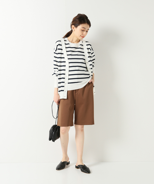 IENA(イエナ)の「ポンチショートパンツ(その他パンツ・レディース・ブラック/キャメル・34/36/38/40)」の5枚目の写真