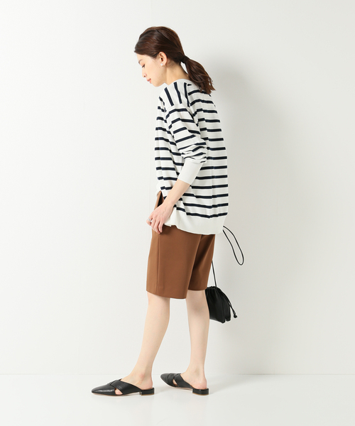 IENA(イエナ)の「ポンチショートパンツ(その他パンツ・レディース・ブラック/キャメル・34/36/38/40)」の6枚目の写真