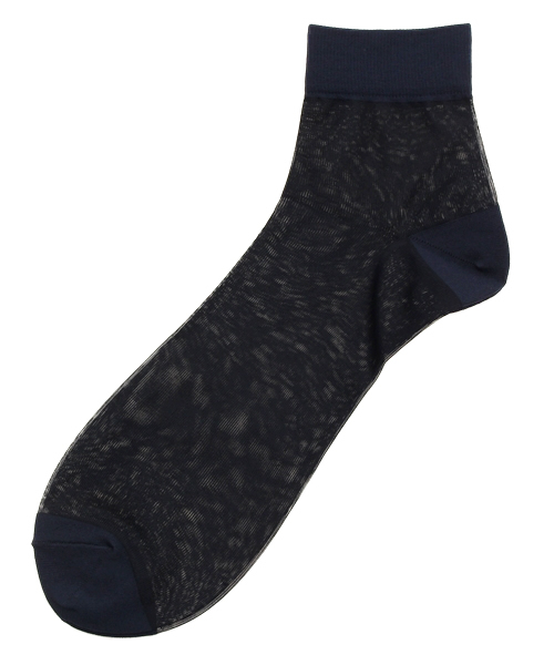 Ray BEAMS（レイビームス）の「Ray BEAMS / シースルーソリッド（ソックス/靴下・レディース・ピンク/ブルー/ネイビー/ホワイト・ONE SIZE）」の3枚目の写真