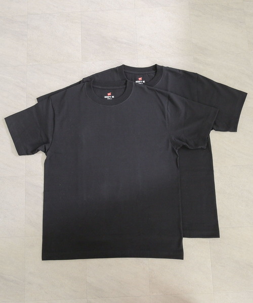 HANES(ヘインズ)の「『WEB限定』Hanes BEEFY T-SHIRTS 2P(Tシャツ/カットソー・メンズ・ブラック/ホワイト・X-LARGE/MEDIUM/LARGE)」の1枚目の写真